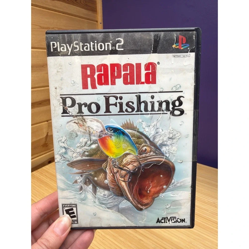 Rapala Pro Fishing PS2 PlayStation 2 Tested Working Damaged Artwork
